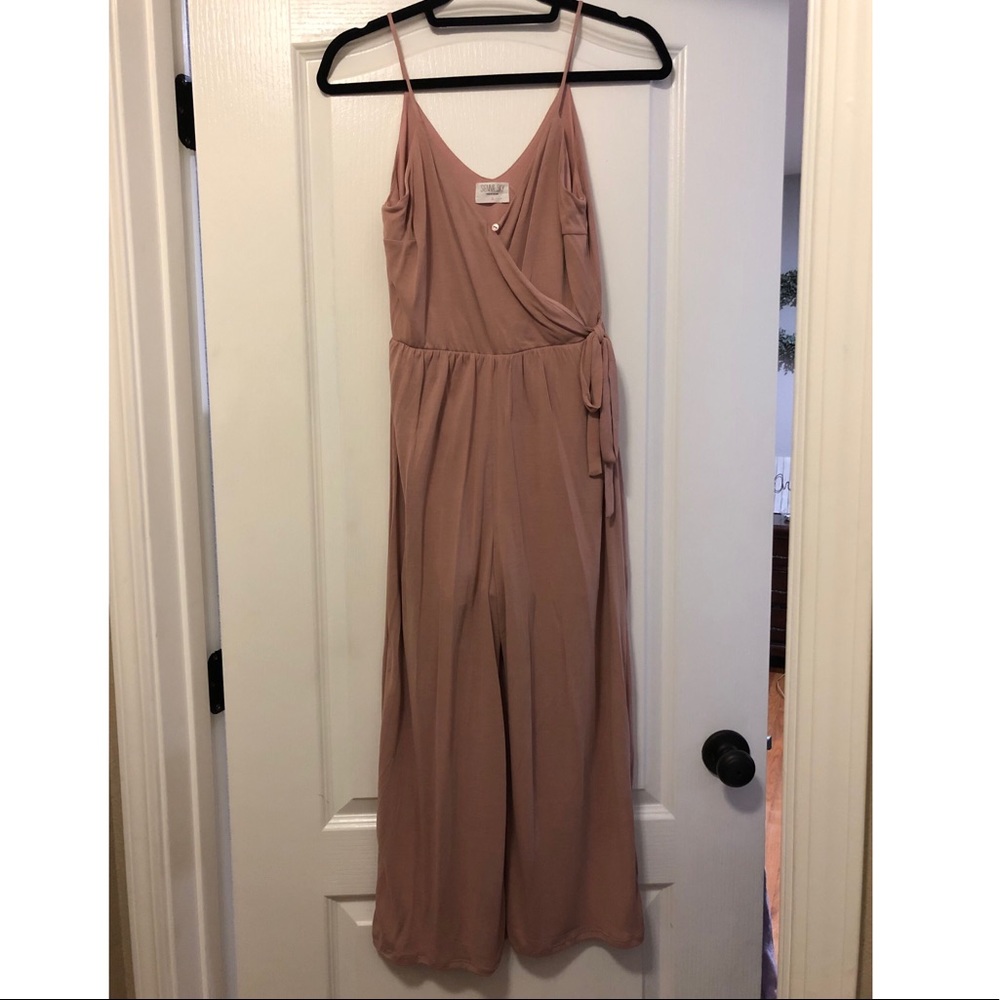 Mauve mid leg romper